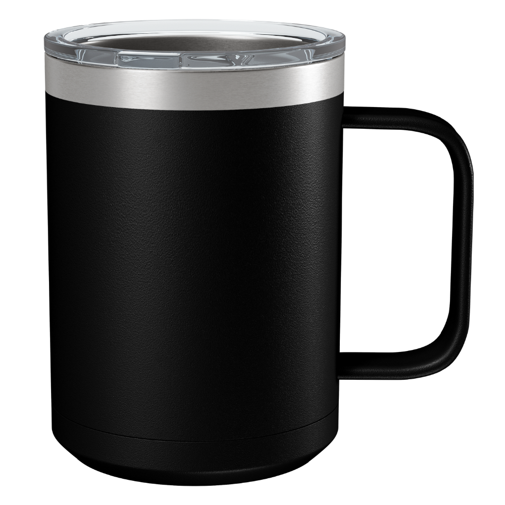 Customized Black 15oz Stainless Steel Mug