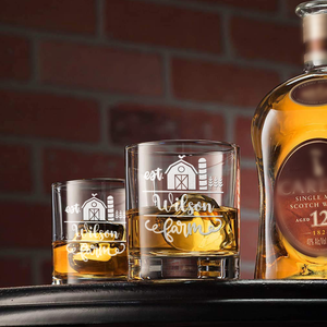 Personalized Family Farm Established on 10.25oz Whiskey Glass