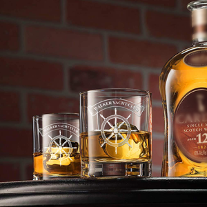Personalized Yacht Club on 10.25oz Whiskey Glass