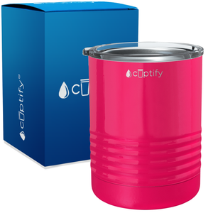 Pink Bright Gloss 10oz Lowball Tumbler