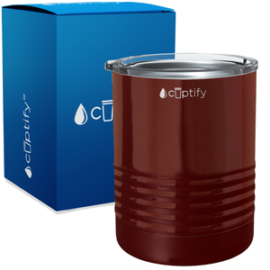 Maroon Gloss 10oz Lowball Tumbler