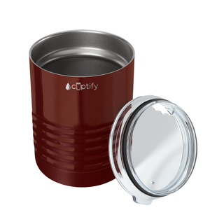 Maroon Gloss 10oz Lowball Tumbler
