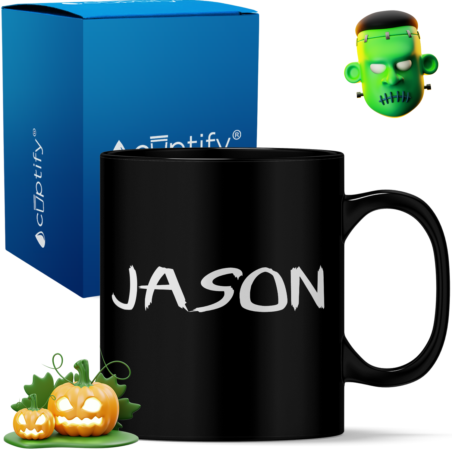 Personalized Scary Halloween Font 11oz Coffee Mug