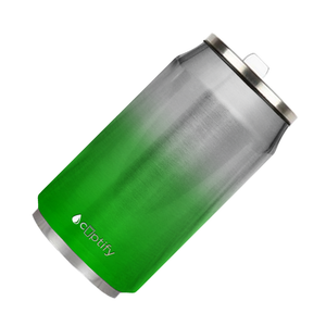 Green Ombre Translucent 12oz Cola Can Bottle