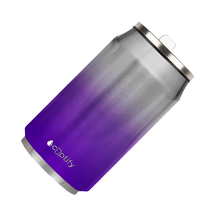Purple Ombre Translucent 12oz Cola Can Bottle