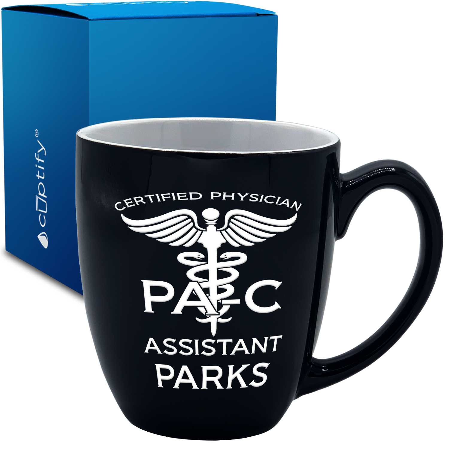 PAC Certified Physician Assistant 16oz Personalized Bistro Coffee Mug