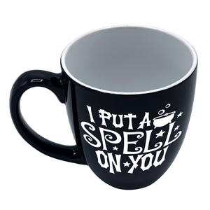 I Put a Spell on You Black 16oz Halloween Bistro Coffee Mug