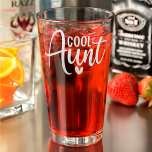Cool Aunt 16oz Beer Pint Glass