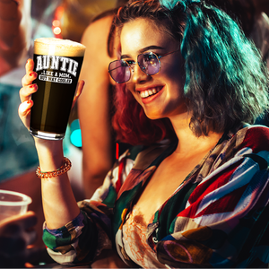 Auntie Like a Mom but Way Cooler 16oz Beer Pint Glass