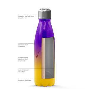 Minnesota Ombre 17oz Retro Water Bottle
