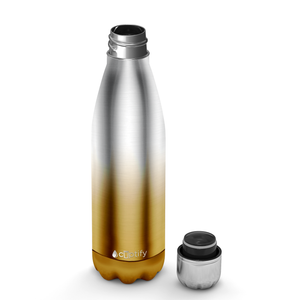 Gold Ombre Translucent 17oz Retro Water Bottle
