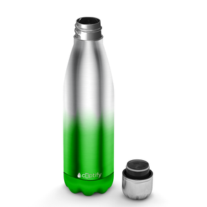 Green Ombre Translucent 17oz Retro Water Bottle