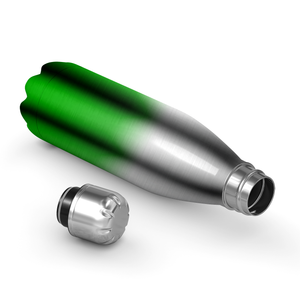 Green Ombre Translucent 17oz Retro Water Bottle