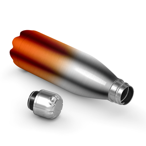 Orange Ombre Translucent 17oz Retro Water Bottle