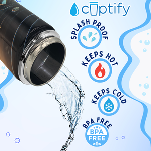 Personalized Baseball Breakthrough with Name 18oz Kids Water Bottle