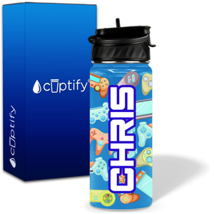 Controllers 18oz Personalized Kids Water Bottle