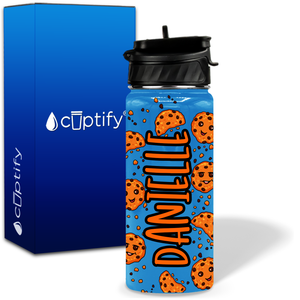 Cookies 18oz Personalized Kids Water Bottle