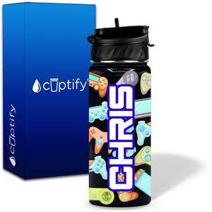 Controllers 18oz Personalized Kids Water Bottle