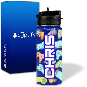 Controllers 18oz Personalized Kids Water Bottle