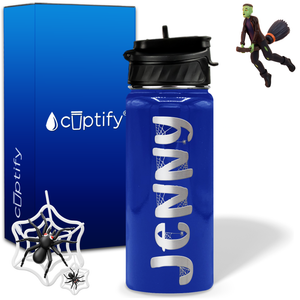 Personalized Spooky on 18oz Halloween Water Bottle