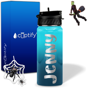 Personalized Spooky on 18oz Halloween Water Bottle