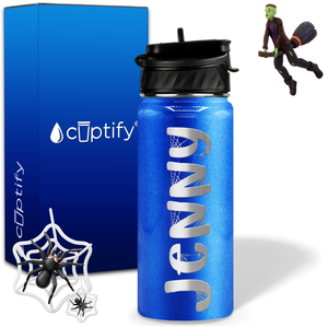 Personalized Spooky on 18oz Halloween Water Bottle