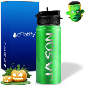 Personalized Scary Halloween Font on 18oz Wide Mouth