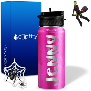 Personalized Spooky on 18oz Halloween Water Bottle