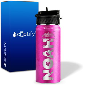 Personalized Ship with Name and Icon on 18oz Wide Mouth Kids Water Bottle