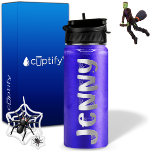 Personalized Spooky on 18oz Halloween Water Bottle