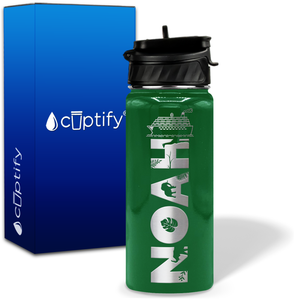 Personalized Ship with Name and Icon on 18oz Wide Mouth Kids Water Bottle