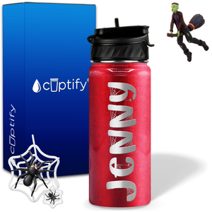 Personalized Spooky on 18oz Halloween Water Bottle