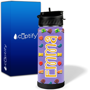 Personalized Cereal Marshmallows 18oz Wide Mouth Kids Water Bottle