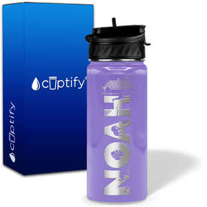 Personalized Ship with Name and Icon on 18oz Wide Mouth Kids Water Bottle