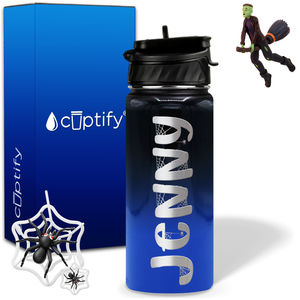 Personalized Spooky on 18oz Halloween Water Bottle