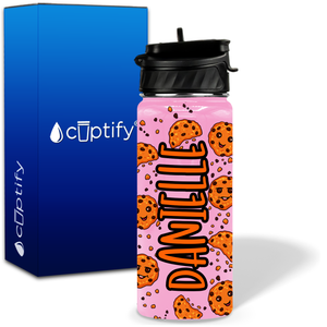 Cookies 18oz Personalized Kids Water Bottle