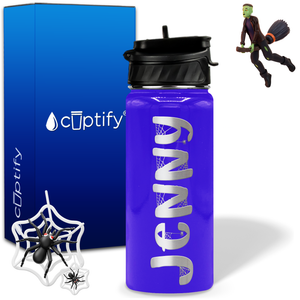 Personalized Spooky on 18oz Halloween Water Bottle