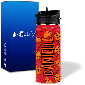 Cookies 18oz Personalized Kids Water Bottle