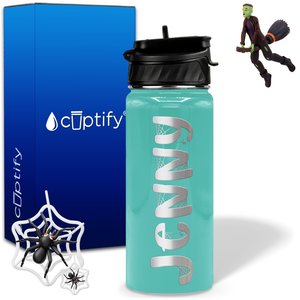 Personalized Spooky on 18oz Halloween Water Bottle