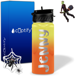 Personalized Spooky on 18oz Halloween Water Bottle