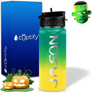 Personalized Scary Halloween Font on 18oz Wide Mouth