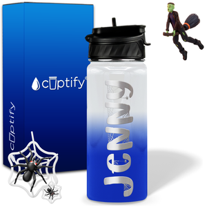 Personalized Spooky on 18oz Halloween Water Bottle