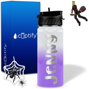 Personalized Spooky on 18oz Halloween Water Bottle