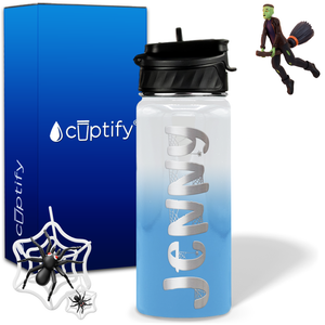 Personalized Spooky on 18oz Halloween Water Bottle