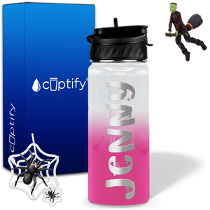 Personalized Spooky on 18oz Halloween Water Bottle