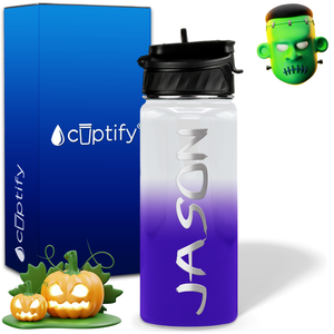 Personalized Scary Halloween Font on 18oz Wide Mouth