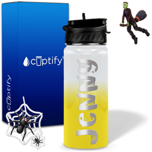 Personalized Spooky on 18oz Halloween Water Bottle