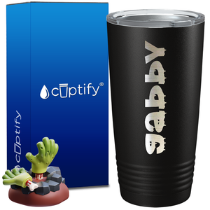 Personalized Haunted Halloween Font on 20oz Tumbler