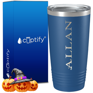 Personalized Eerie Halloween Font on 20oz Tumbler