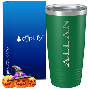 Personalized Eerie Halloween Font on 20oz Tumbler